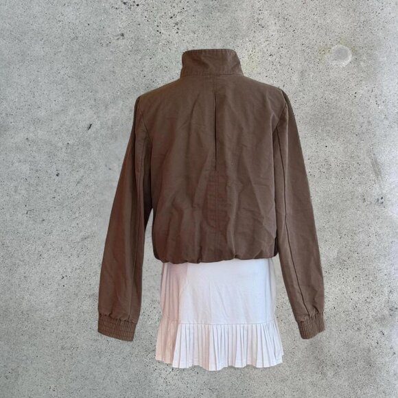 2010s brown high neck jacket - Picture 6 of 7